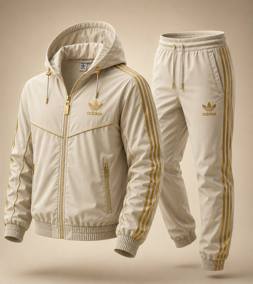 Golden Stripe Tracksuit Set