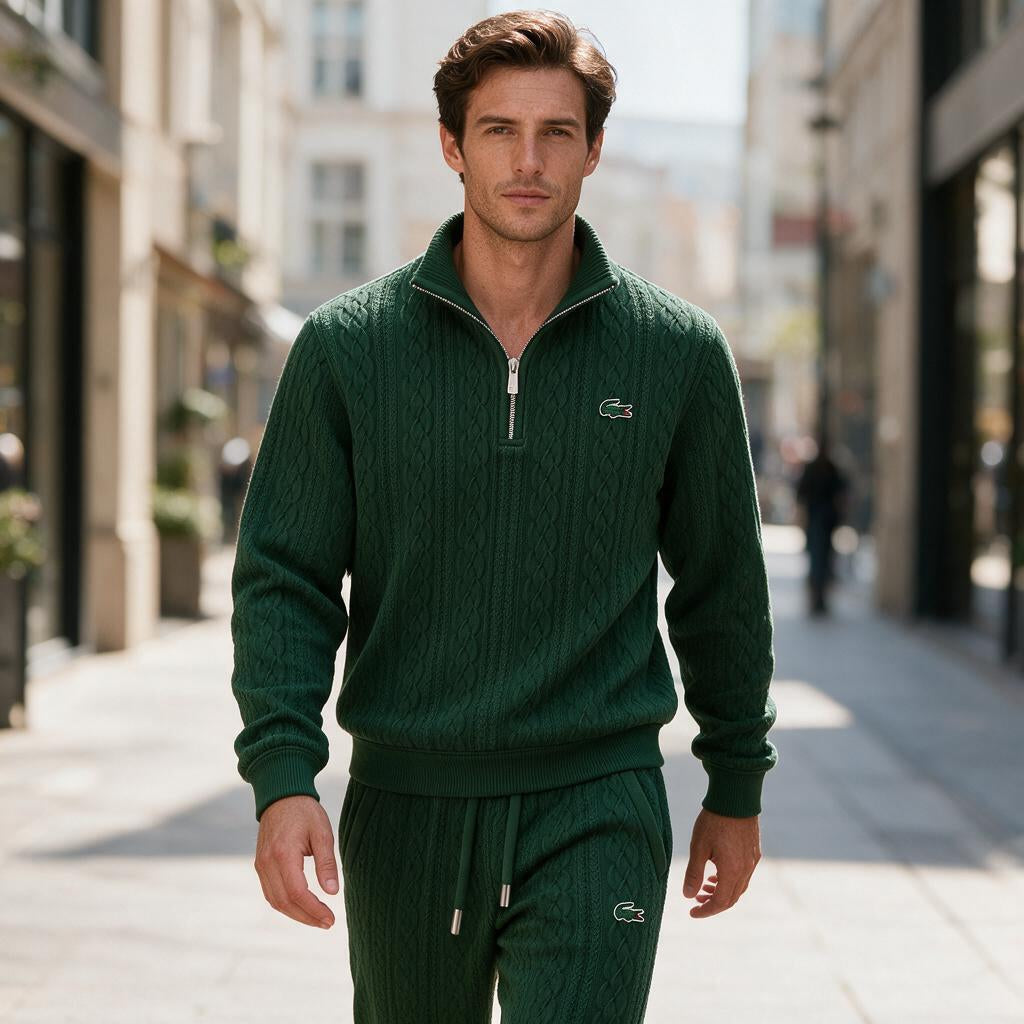Crestwood Cable-Knit Zip Set