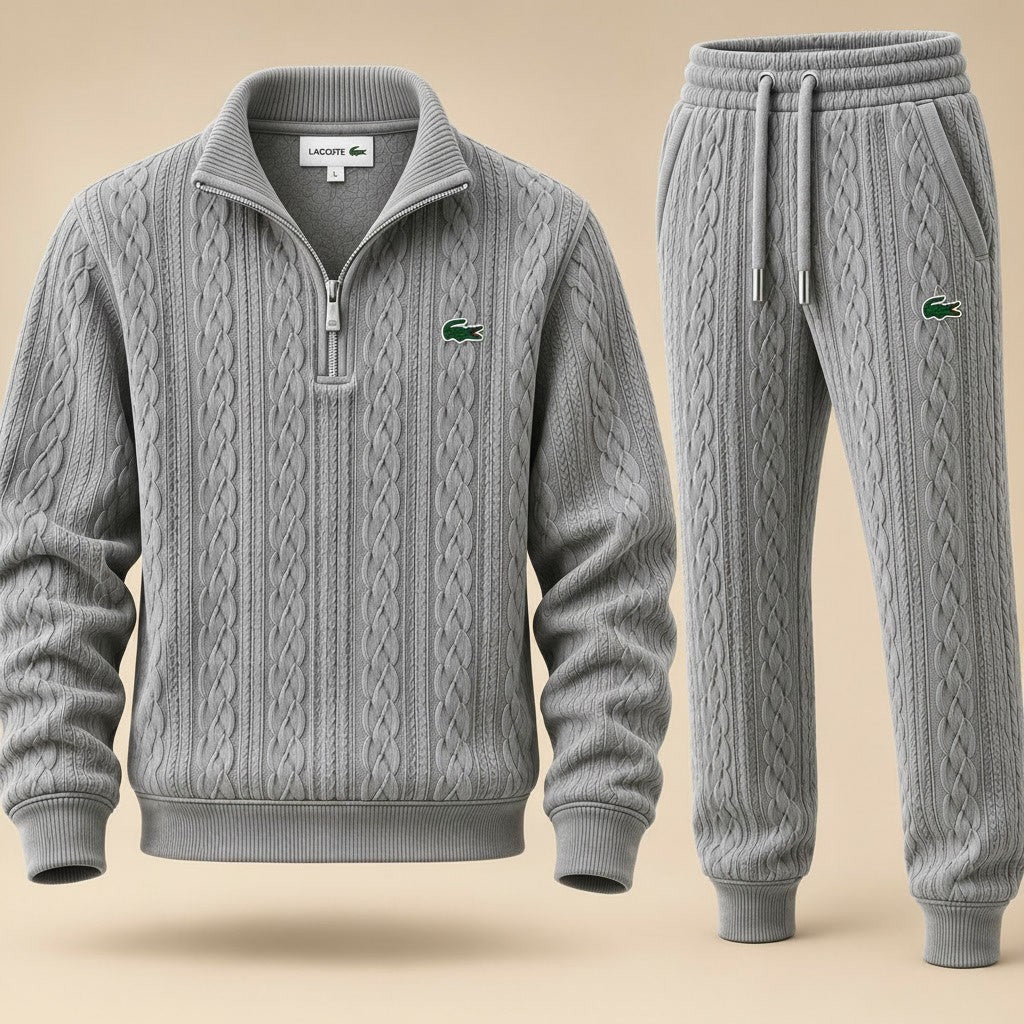 Crestwood Cable-Knit Zip Set