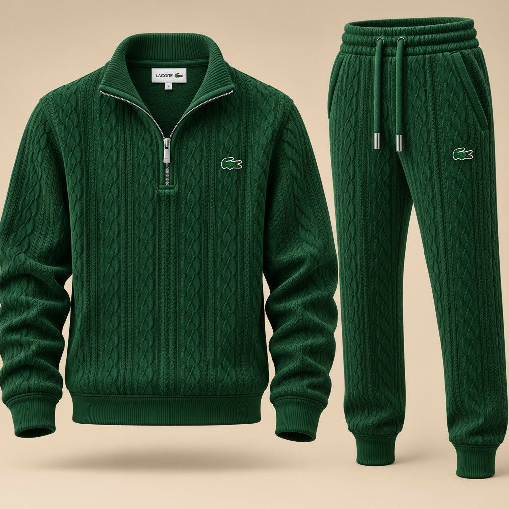 Crestwood Cable-Knit Zip Set
